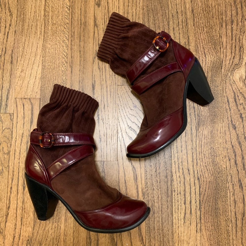 MARC JACOBS COLLECTION SUEDE SOCK BOOTIES SZ 39